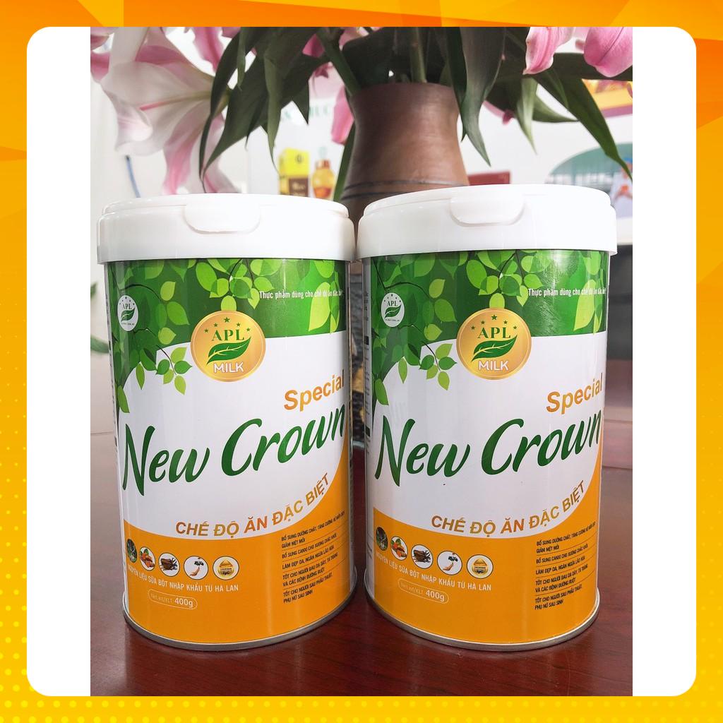Combo 2 hộp sữa dinh dưỡng, chế độ ăn đặc biệt, sữa bột New Crown phù hợp với nhiều đới tượng, lứa tuổi