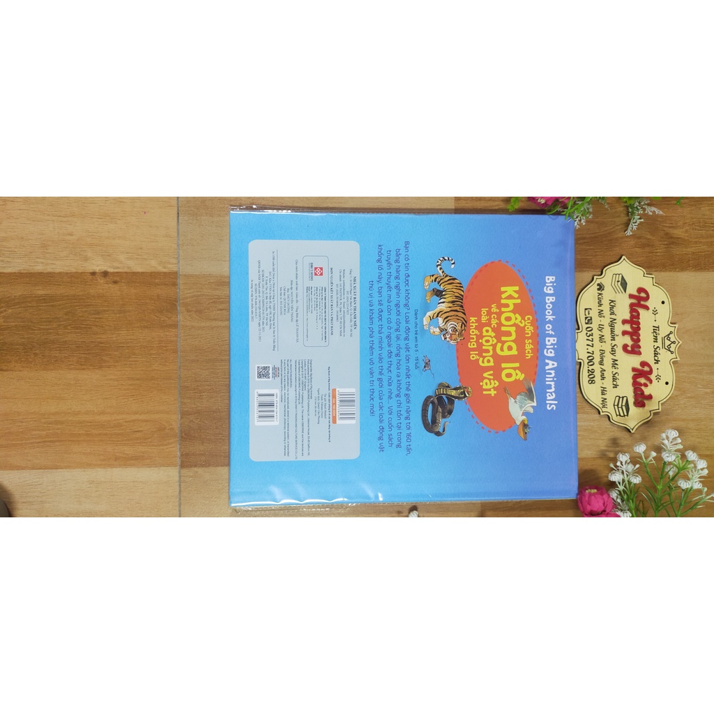 Sách-Sách tương tác - Big book - Cuốn sách khổng lồ về các loài động vật khổng lồ