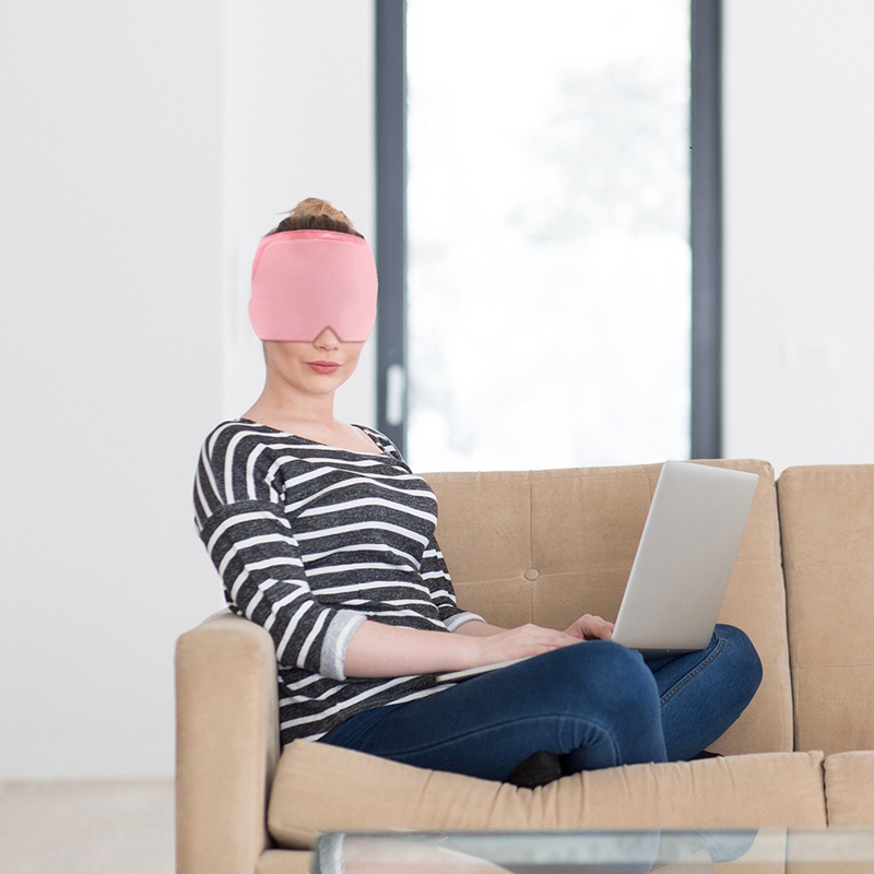 Băng Quấn Đầu Và Đầu Giảm Đau Có Hạt Gel Cho Liệu Pháp Nóng Lạnh Migraine