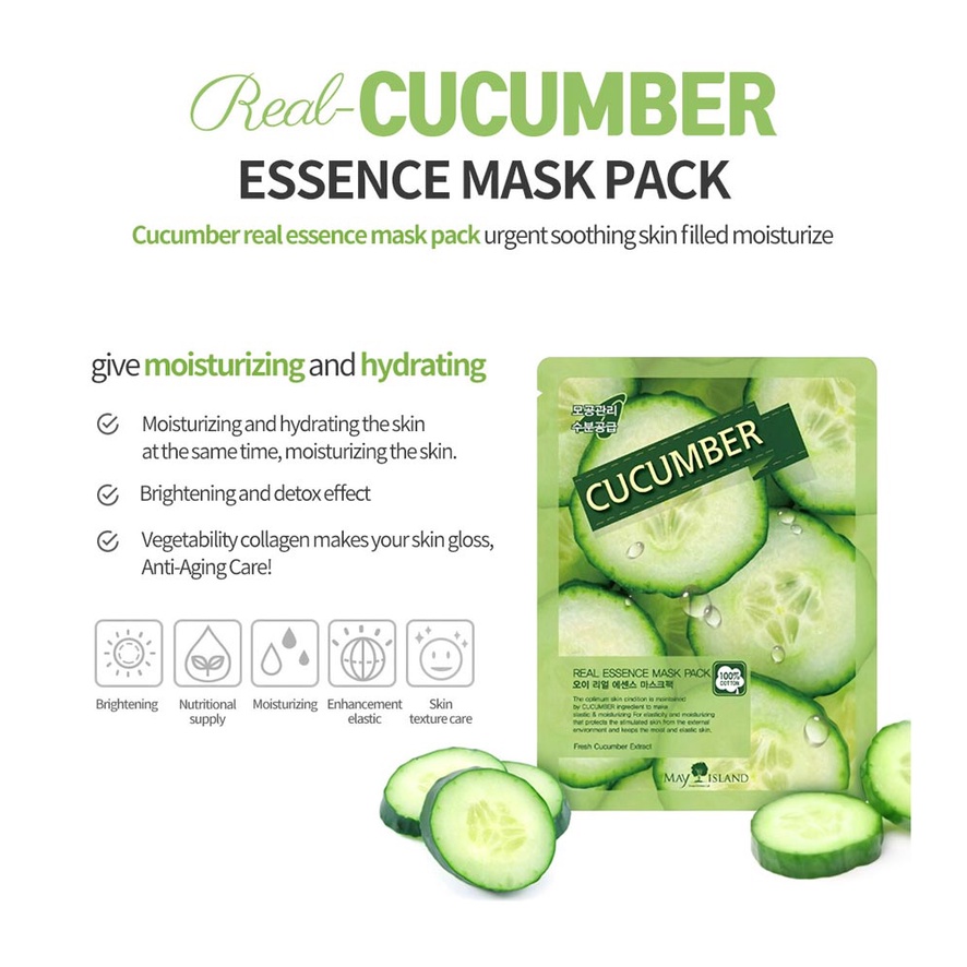Mặt Nạ May Island Real-Essence Mask Pack 25ml
