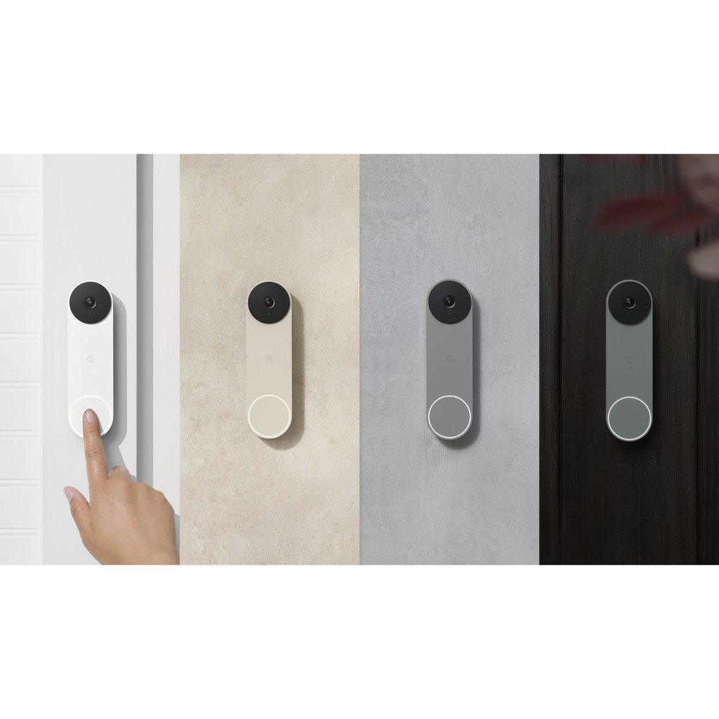 Google Nest Doorbell Battery 2021 - Chuông cửa thông minh Google ra mắt 2021 - Tích hợp Pin - Mới 100% Nguyên seal