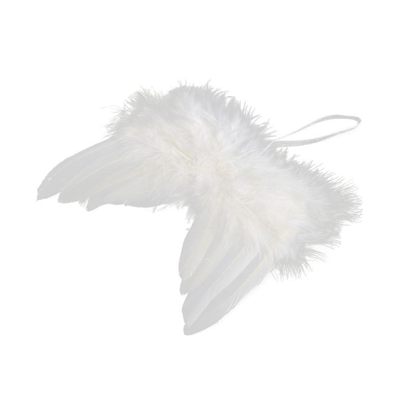 Phụ Kiện Cánh Thiên Thần Màu Trắng Dễ Thương Dùng Làm Đạo Cụ Chụp Ảnh Cho Bé Sơ Sinh