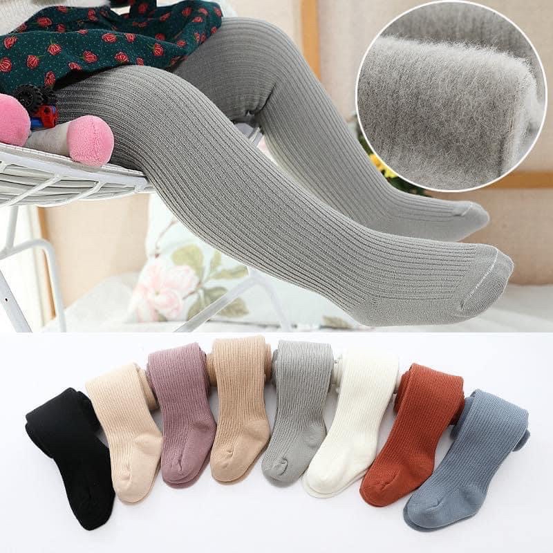 Quần Tất Lót Lông Bé Gái Thu Đông Nhiều Màu