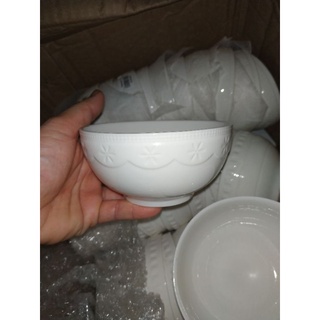 15 Chén cơm sứ trắng bóng hoa văn