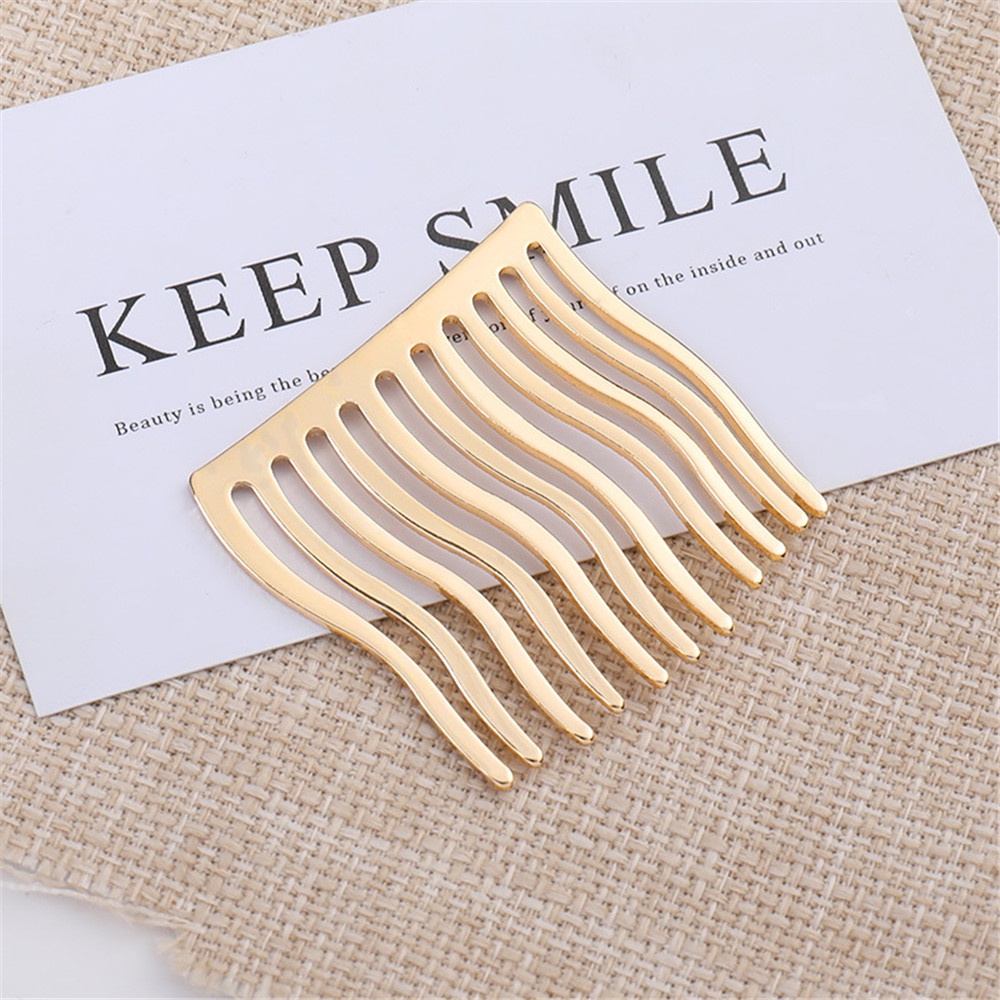 Set 2 Kẹp Tóc Kim Loại Không Tạo Kiểu Sáng Tạo Cho Nữ