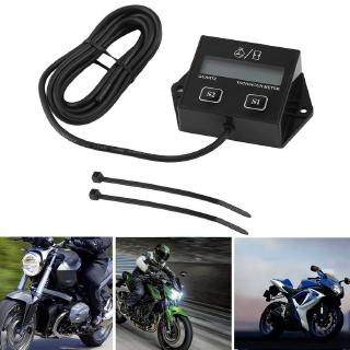 PK 12V LCD Display Tachometer Hour Meter Motorcycle 2&4 Stroke Gasoline Engine
