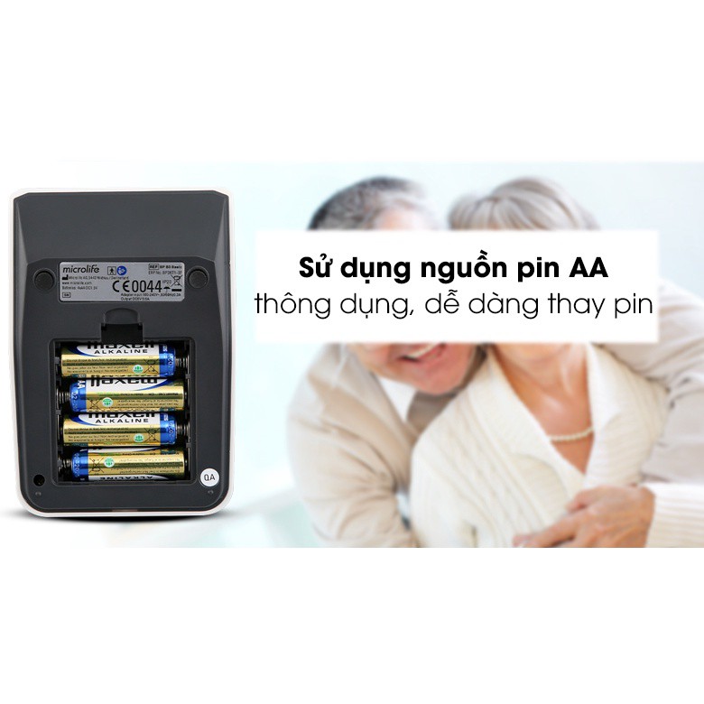 Máy đo huyết áp, máy đo huyết áp điện tử bắp tay MICROLIFE B3 Basic cảnh báo rối loạn nhịp tim bảo hành 60 tháng