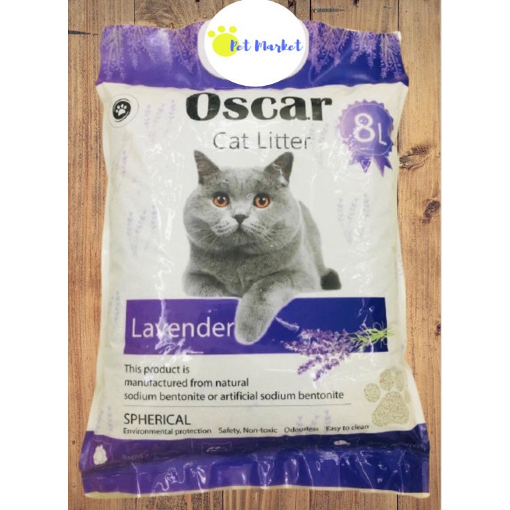 [Mã PET50 giảm 10% - tối đa 50K đơn 250K] Cát Vệ Sinh Oscar 8L (lít) Cho Mèo - Siêu vón cục nhanh - Khử Mùi - Ít Bụi