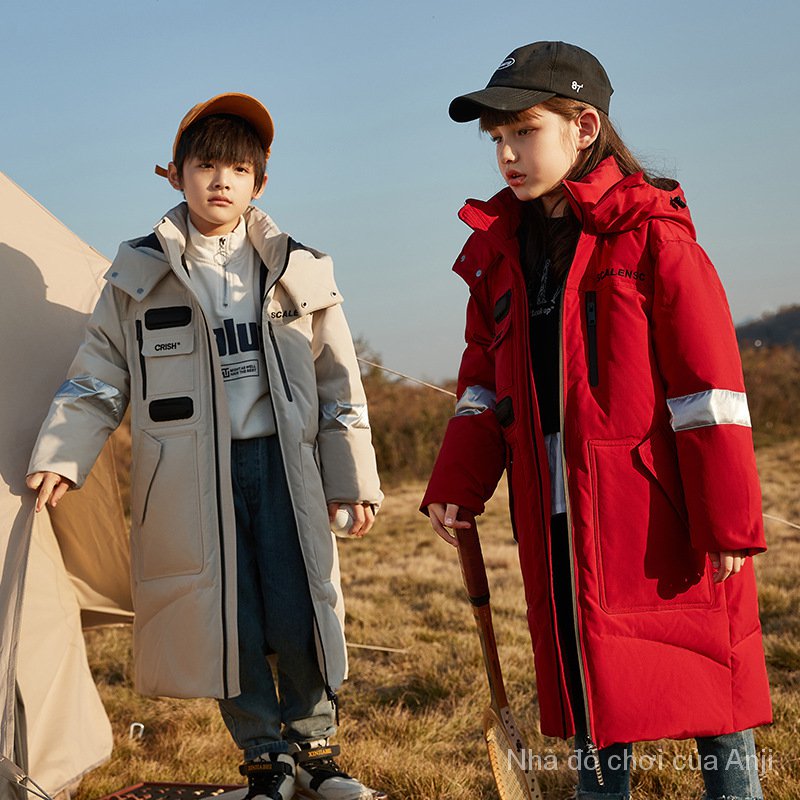 Children Girls Long Coat Children Male Thick Coat