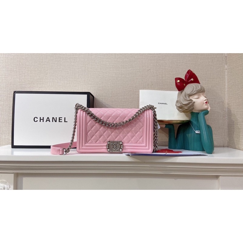 Túi xách nữ Size 25 Da bóng+ Khoá nạm Fullbox nam châm