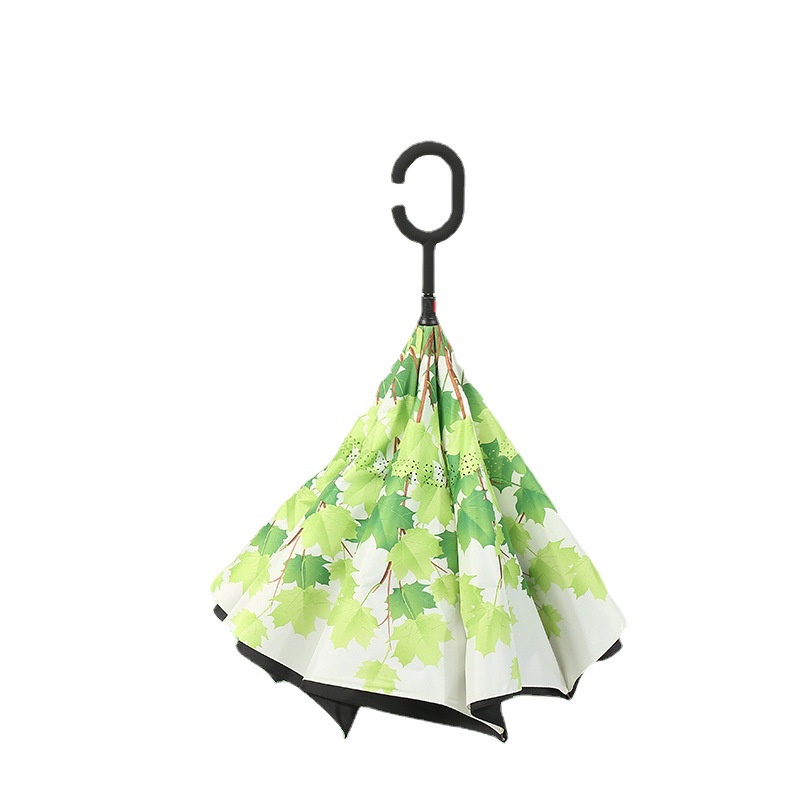 Ô Dù Che Mưa Nắng Tay Cầm Chữ C Bằng Sợi fiber