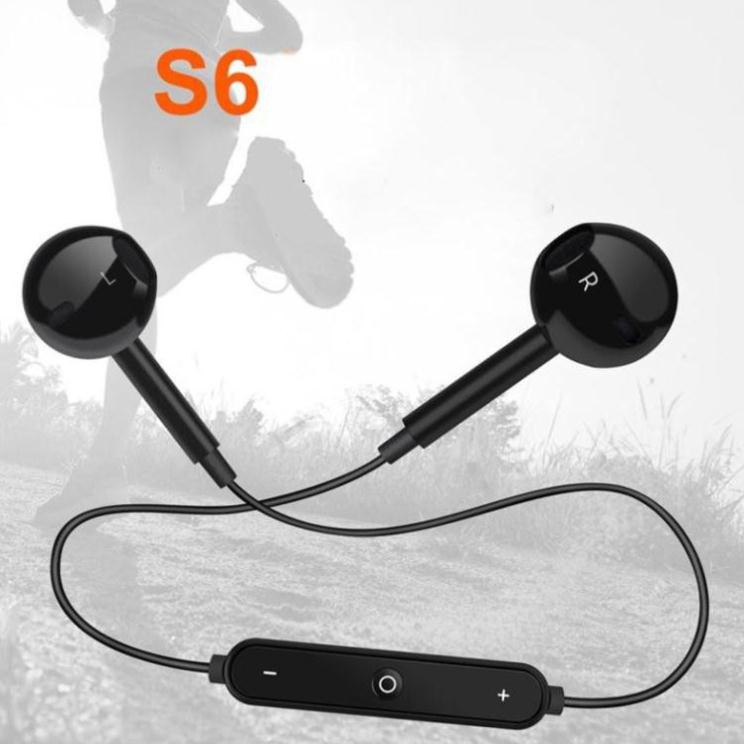 Tai nghe Bluetooth Sports Headset S6 siêu Bass + Tặng kèm dây sạc