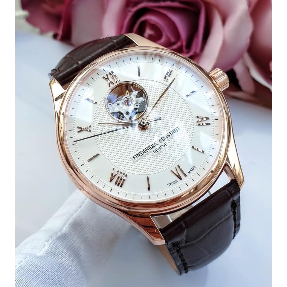 Đồng hồ nam chính hãng Frederique Constant Classics Heart Beat Automatic - Máy cơ tự động - Kính Sapphire