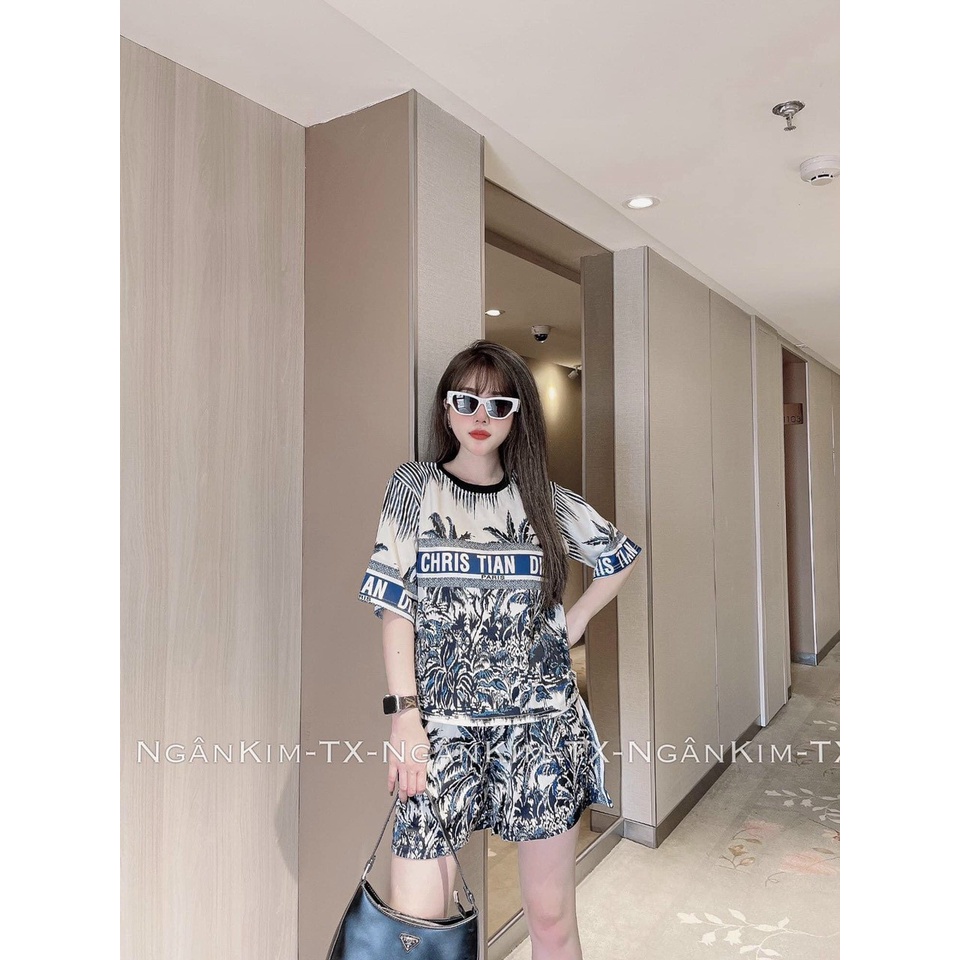 SET BỘ THỜI TRANG FOM RỘNG PHỐI HỌA TIẾT CHẤT THUN COTTON PHỐI LẠNH 3D CO GIÃN ĐẸP, MỀM, MỊN, DÀY DẶN
