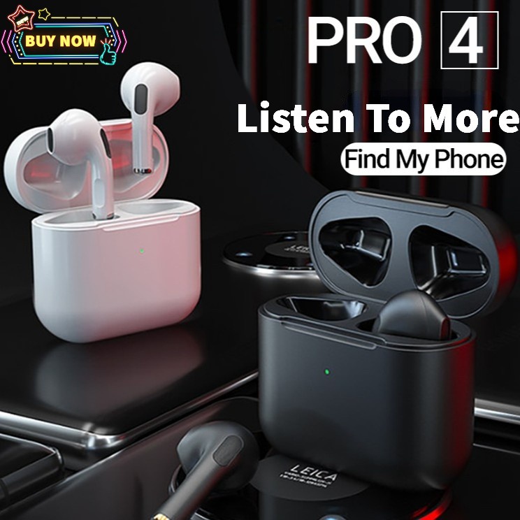 Illunt Tai Nghe Bluetooth Không Dây Mini Pro4 TWS Có Mic Cho Tất Cả Điện Thoại / Máy Tính