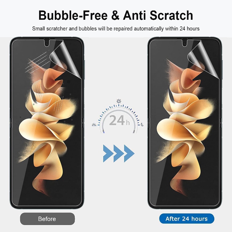 Miếng Dán Hydrogel Siêu Mỏng 3 Trong 1 Bảo Vệ Màn Hình Điện Thoại Samsung Galaxy Z Flip 4