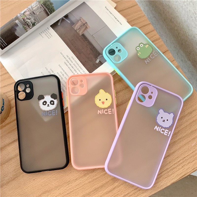Ốp lưng nhám hình kute iphone 12