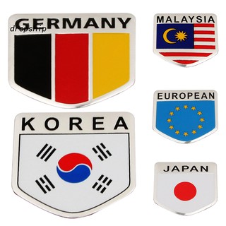 DP 3D National Flag Car Auto Body Bumper Window Emblem Badge Decor Decals Sticker