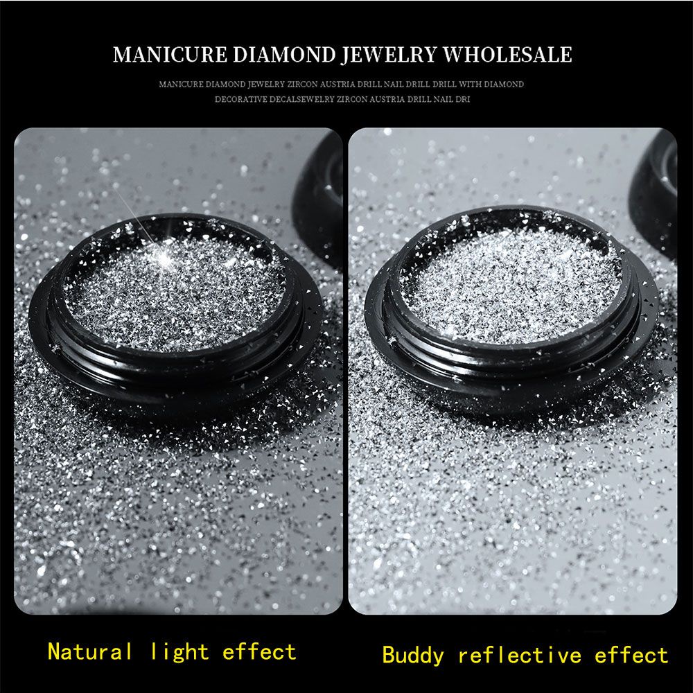 Tương Lai Đá Kim Cương Phản Quang Trang Trí Móng Tay Dễ Sử Dụng Thời Trang Cho Nữ|Nhấp Nháy