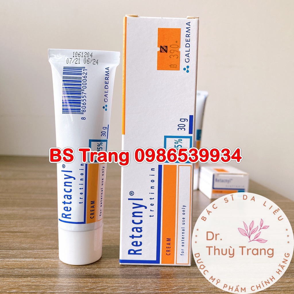 Tretinoin Retacnyl Cream 0,025%, 0.05% [Date mới]- Kem hỗ trợ giảm mụn trẻ hóa da