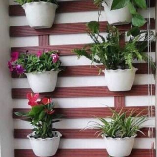 10 cái chậu nhựa ốp tường 24cm x15cm x14cm giá khuyến mãi đặc biệt