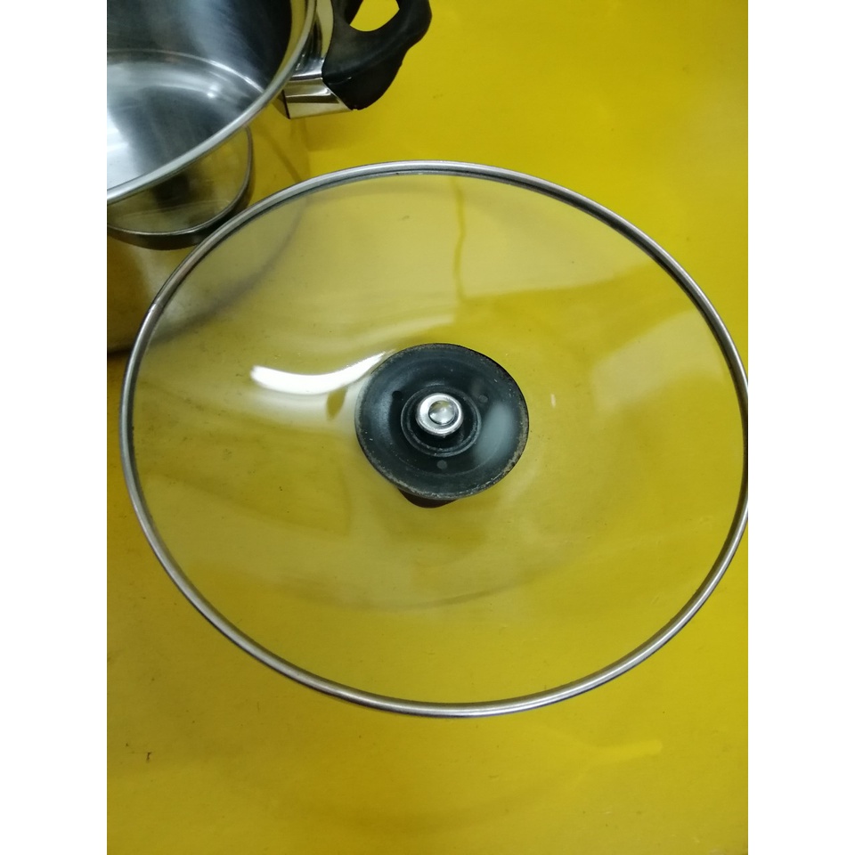 Nồi inox nội địa Nhật, size 22cm, cao 10cm (mã 827), Dùng được bếp từ