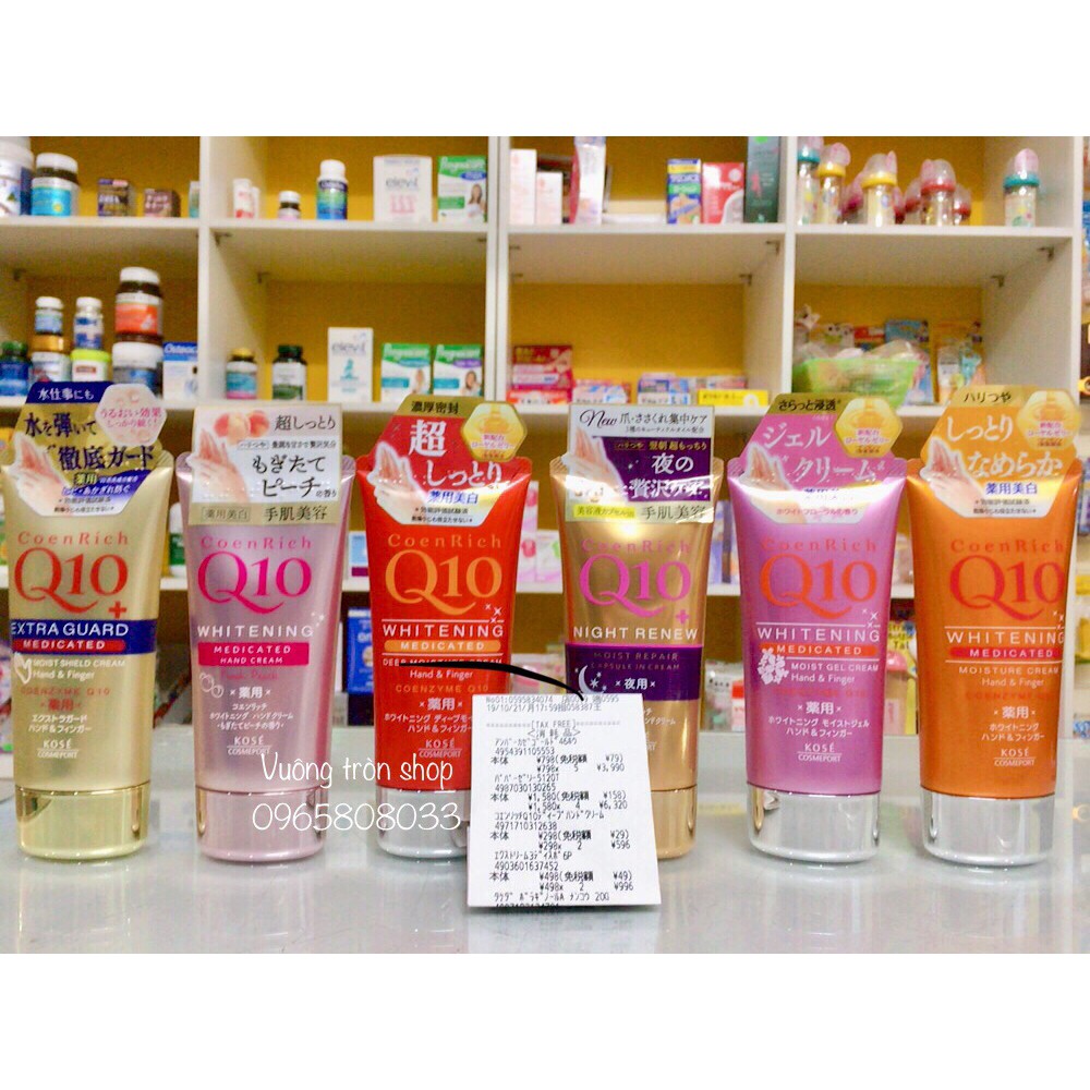 🇯🇵Kem dưỡng tay trắng da KOSE Q10 Nhật Bản🇯🇵