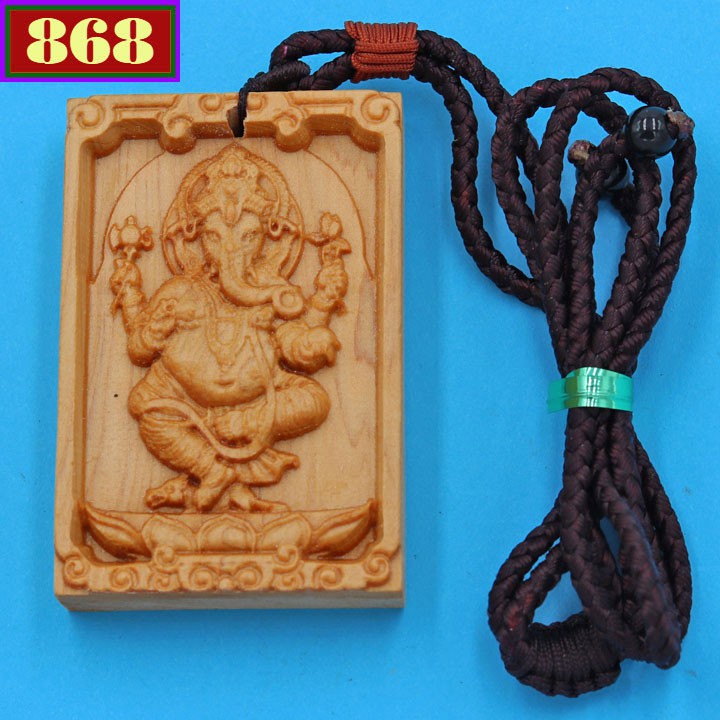 Dây đeo cổ Ganesha gỗ ngọc am DMG99