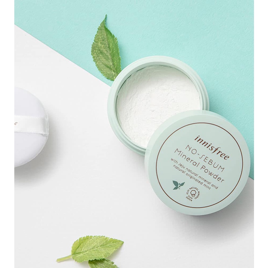 Phấn phủ kiềm dầu dạng bột innisfree No Sebum Mineral Powder 5g