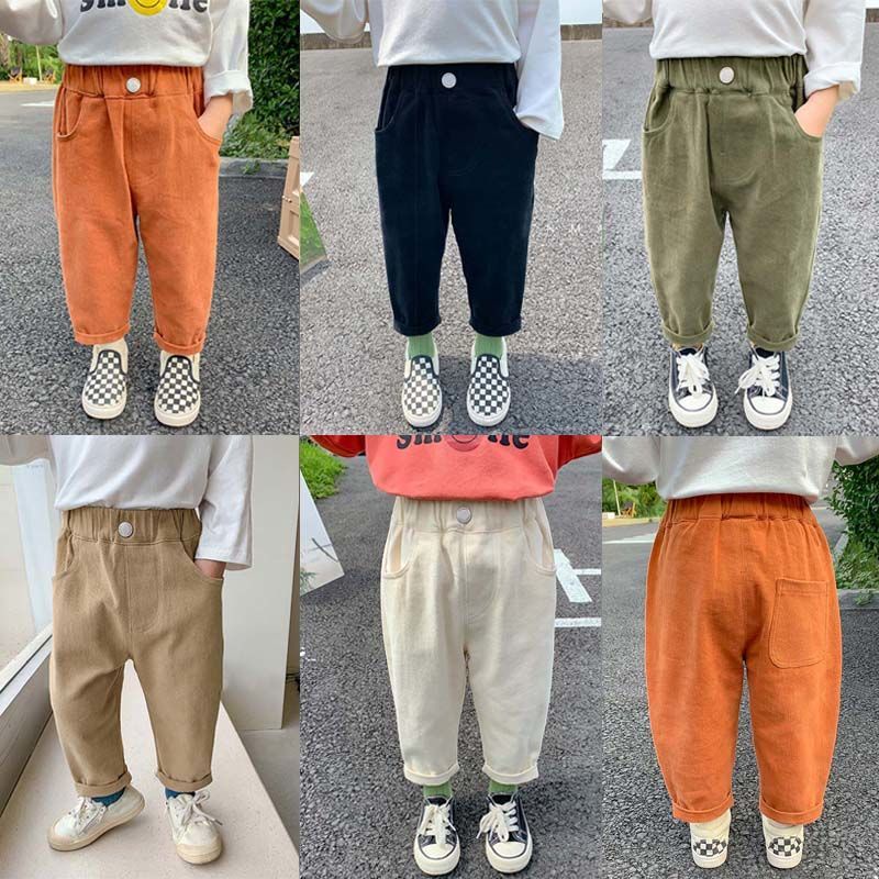 Hàng Có Sẵn Quần Yếm Cotton Phong Cách Nhật Bản / Hàn Quốc Thời Trang Xuân Thu Cho Bé Trai