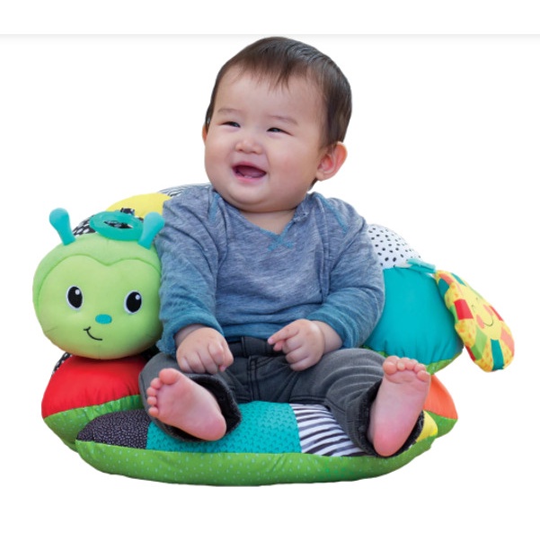 Gối tập lẫy tập ngồi cho bé 4 trong 1 infantino Prop A Pillar Tummy Time & Seated