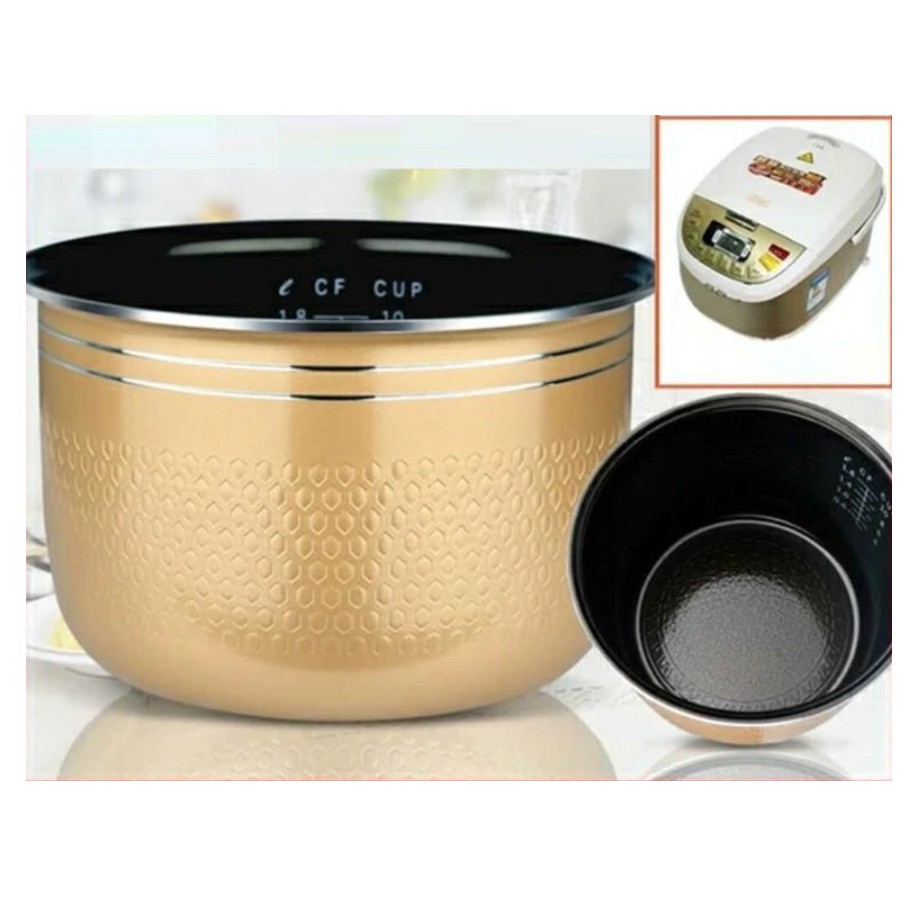 Lòng nồi cơm điện tử 1.8 lít, Gang men 5 lớp cao cấp – Ruột nồi cơm điện 1.2L | BigBuy360 - bigbuy360.vn