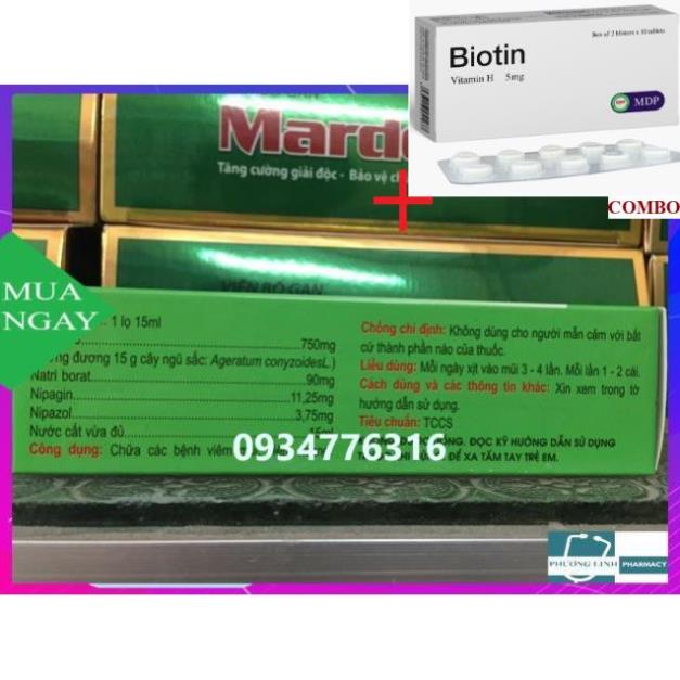 Combo Biotin 5mg+ Xịt mũi AGERHININ