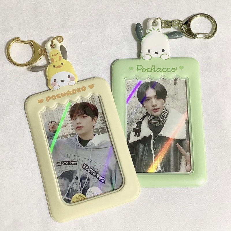 Keying Holder Sanrio Nhật - Móc Khóa Đựng Ảnh Thẻ Bo Góc