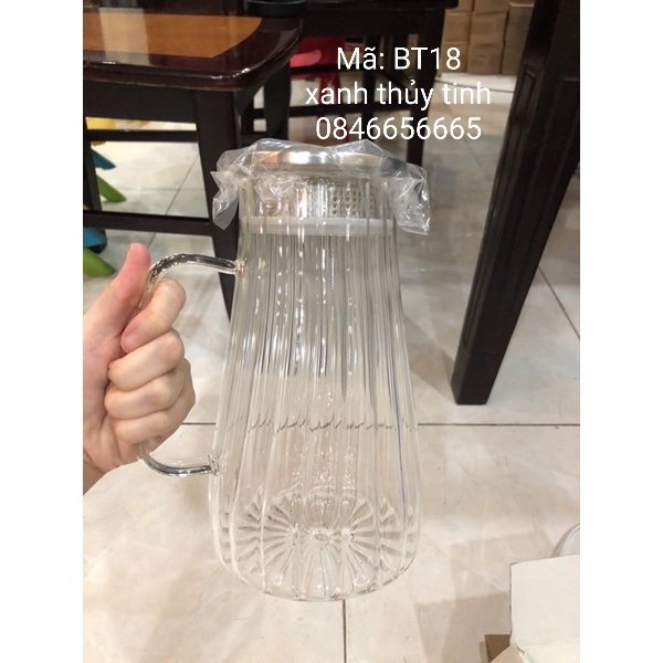 Bình thủy tinh sọc 1550ml (BT18)