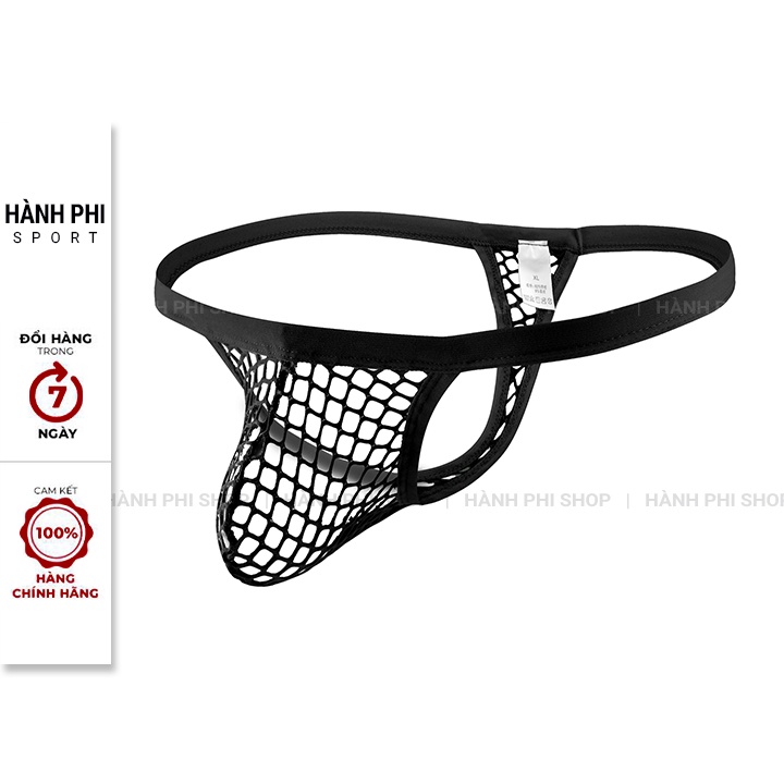 Quần lọt khe dạng lưới cho nam Đêm nồng cháy Jockstrap trong suốt sexy - QJ01