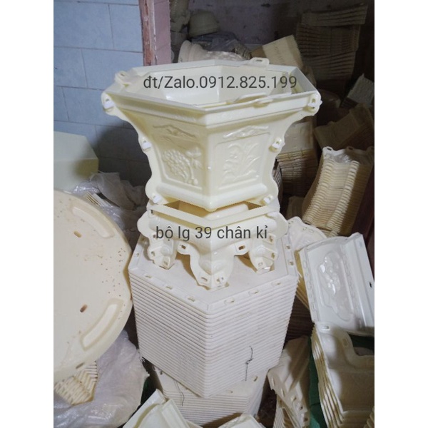 Khuôn đúc chậu cảnh nhựa abs bộ lg 39 cao 27,chân cao 17