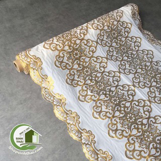 [ Khổ 1m ] Khăn trải bàn bằng nhựa không thấm nước - [ đặt 1 lần được 50cm, cắt liền thành 1 tấm dài tùy số lần đặt ]
