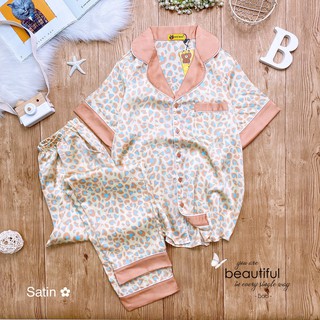 Đồ ngủ Pijama lụa Satin phối