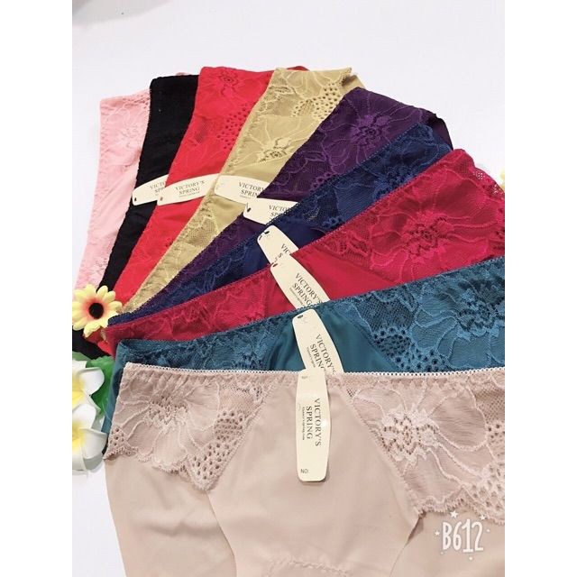 [Mã 12FASHIONSALE1 giảm 10K đơn 50K] Quần Lót Su Trơn Phối Ren Lụa - QL 5512 | BigBuy360 - bigbuy360.vn