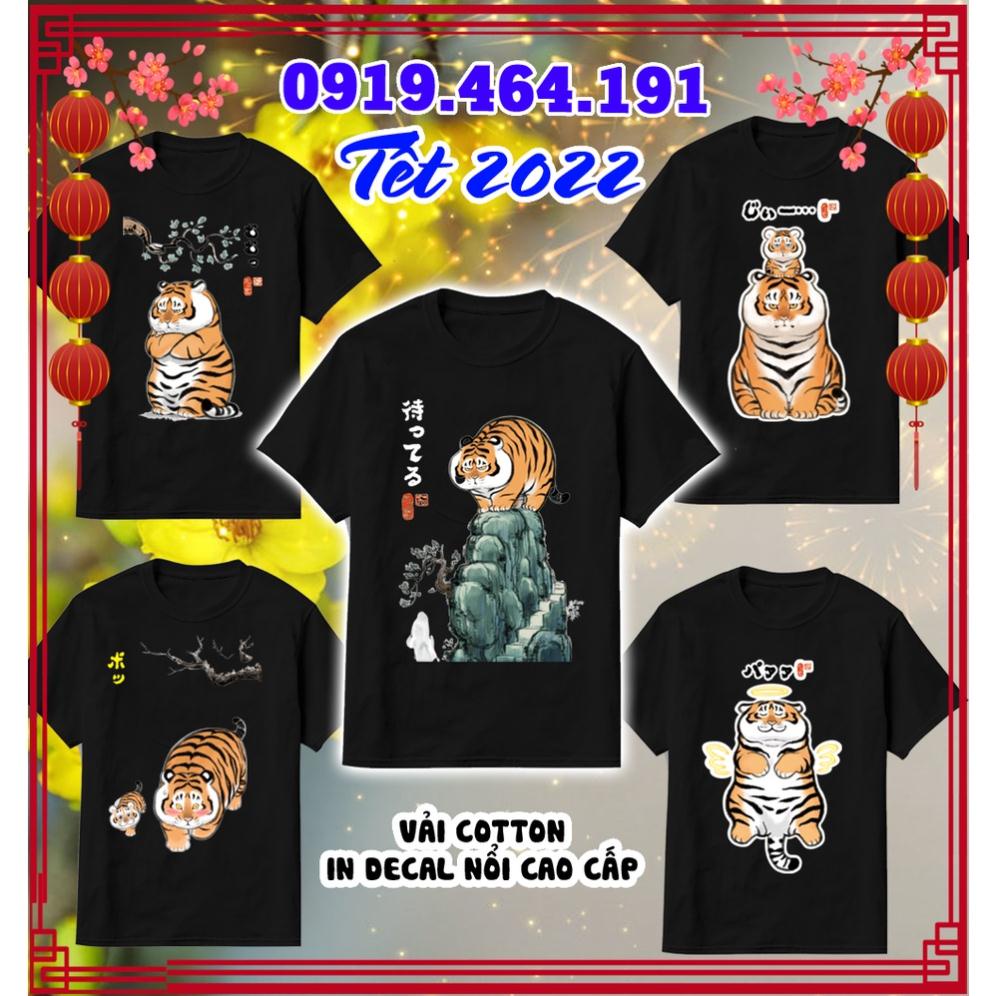 Áo thun HQ 2022 tiểu hổ, áo thun nhâm dần 2022 cao cấp. áo hổ cute, vải cotton min mát, in Pet cao cấp,có size trẻ em