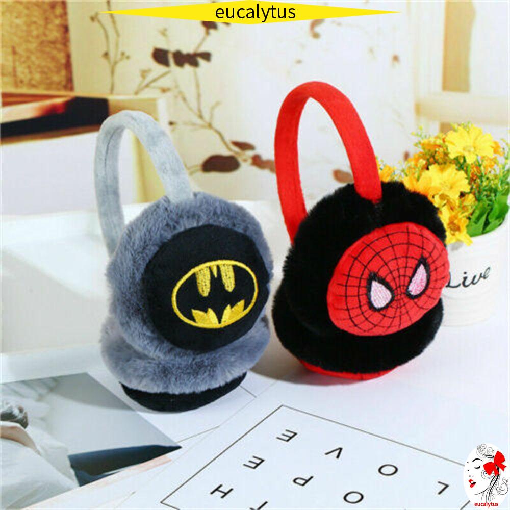Chụp tai giữ ấm mềm mại hình siêu nhân Captain America Batman Spiderman