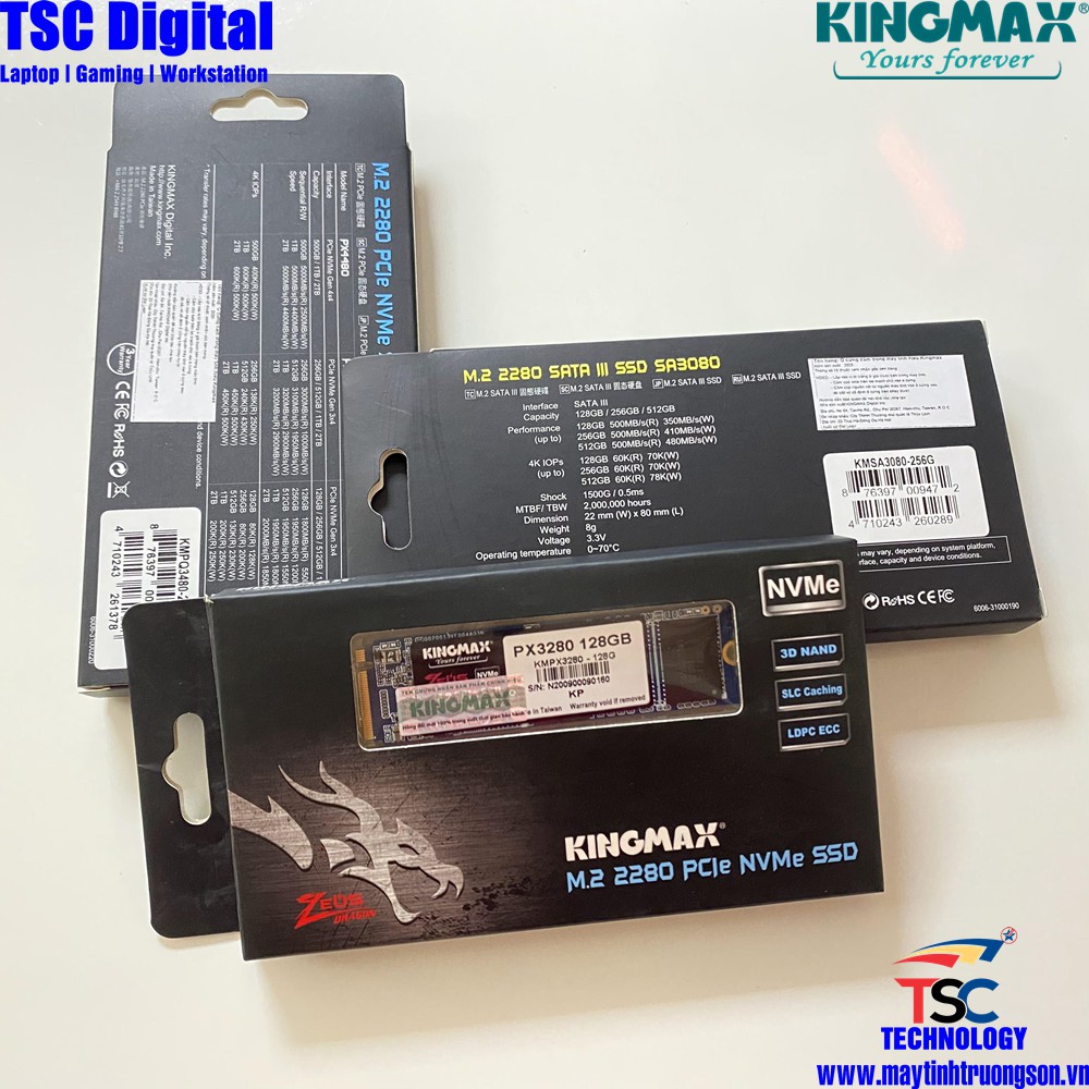 Ổ Cứng SSD KINGMAX Zeus KMPX3280 128GB NVMe M.2 2280 PCIe