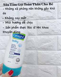 [Có Bill Order] Sữa tắm Cetaphil cho bé từ sơ sinh