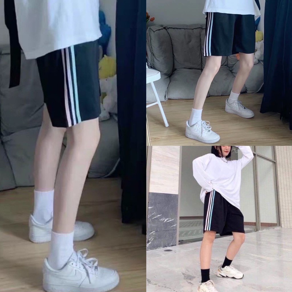 QUẦN SHORT 3 SỌC NỮ THỜI TRANG ULLZZANG