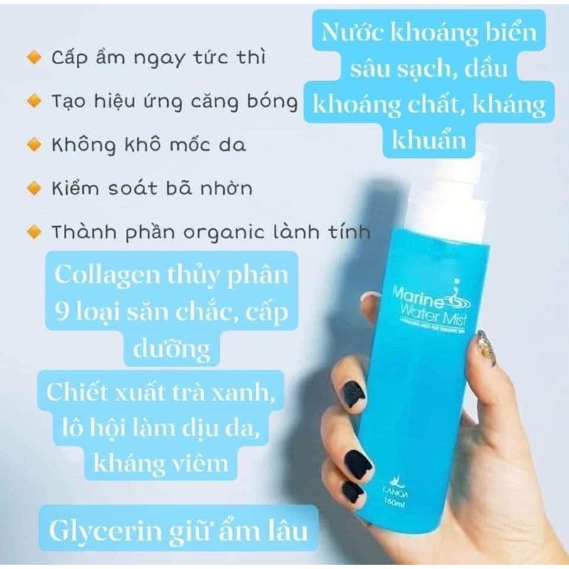 Xịt khoáng Căng Bóng da MARIN WATER MIST LANOA | BigBuy360 - bigbuy360.vn