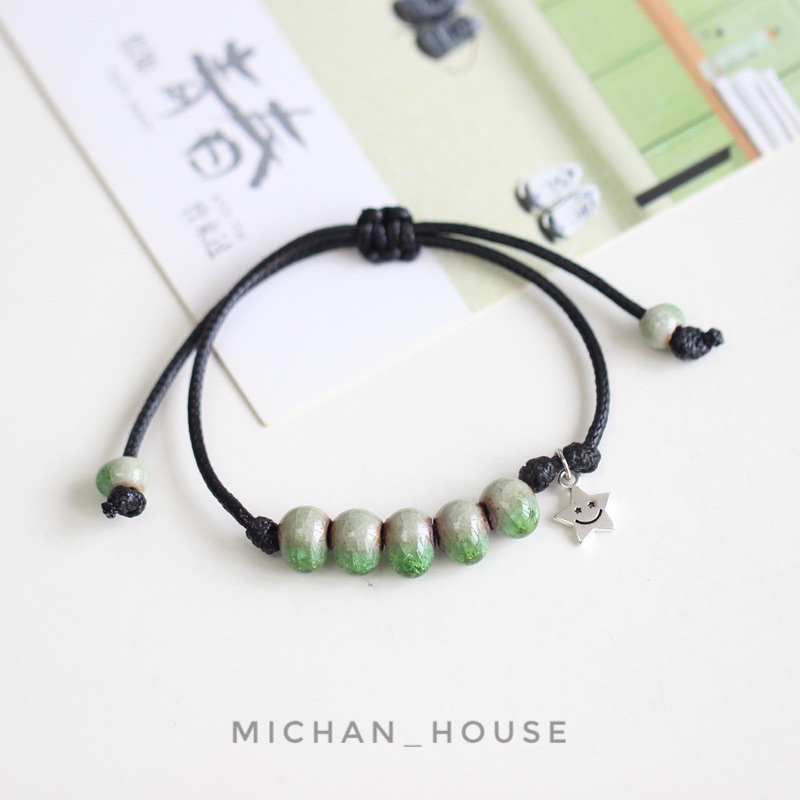 Vòng tay handmade nhiều màu phong cách vintage