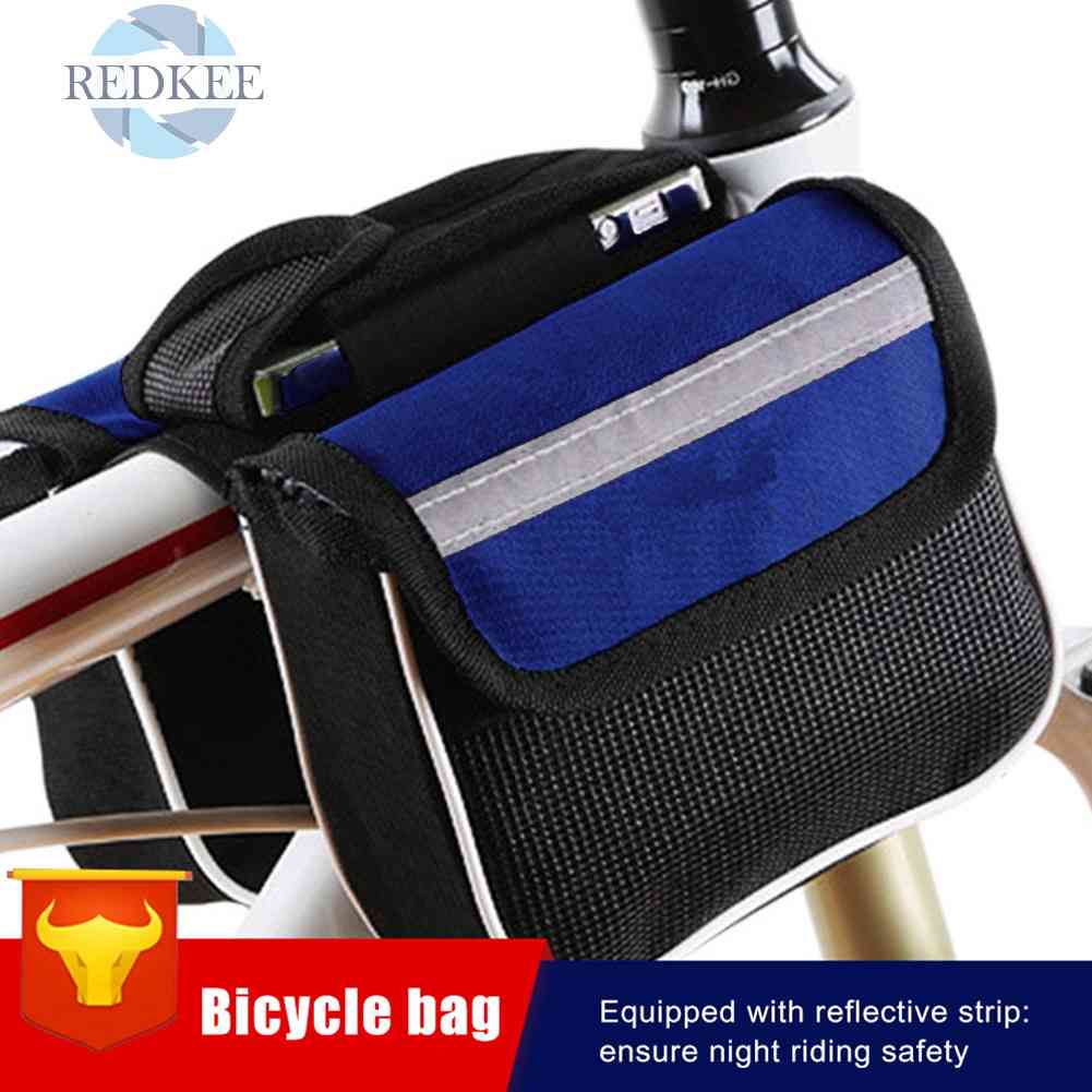 Túi Đựng Điện Thoại Gắn Khung Trước Xe Đạp Leo Núi Tiện Lợi