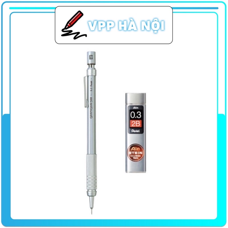 Chì Kim Kỹ Thuật Pentel GRAPHGEAR 0,3/0,5/0,7/0,9 Và Ruột Chì Kim