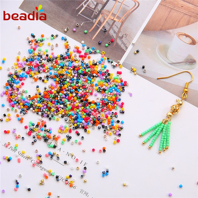 Hạt Thủy Tinh Beadia Làm Vòng Tay Vòng cổ Trang Sức Mới